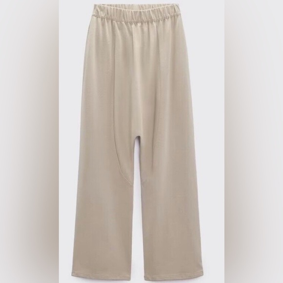 ZARA Slouchy Pull on Baggy Pants size medium - Picture 3 of 10